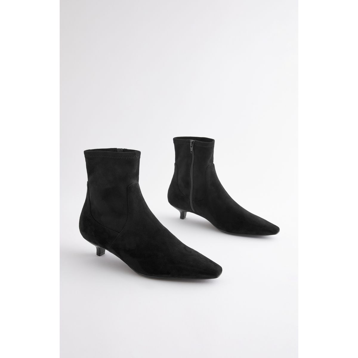 Bottines souples à bout ciselé noir, NEXT