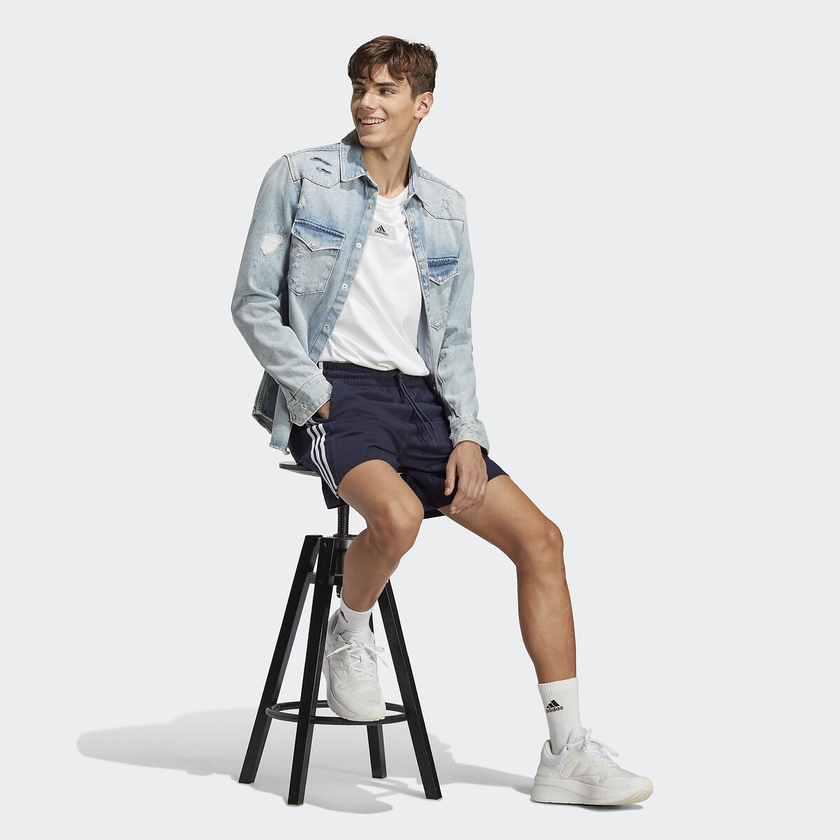 3-Stripes Sweat Shorts in Cotton Mix 90001629, ADIDAS SPORTSWEAR