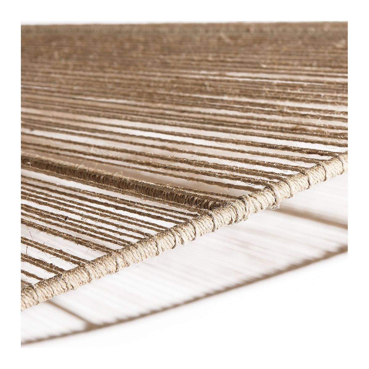 Suspension jute naturel et fer dia 150x22 v300233, BLANC D’IVOIRE