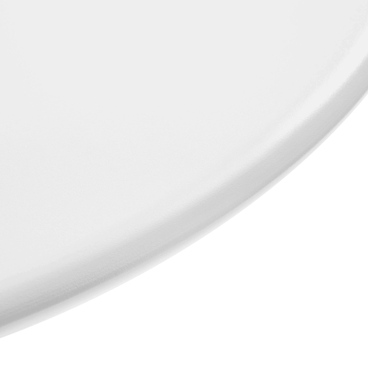 Salon de jardin table ronde et 2 chaises en métal, PALAVAS blanc, OVIALA