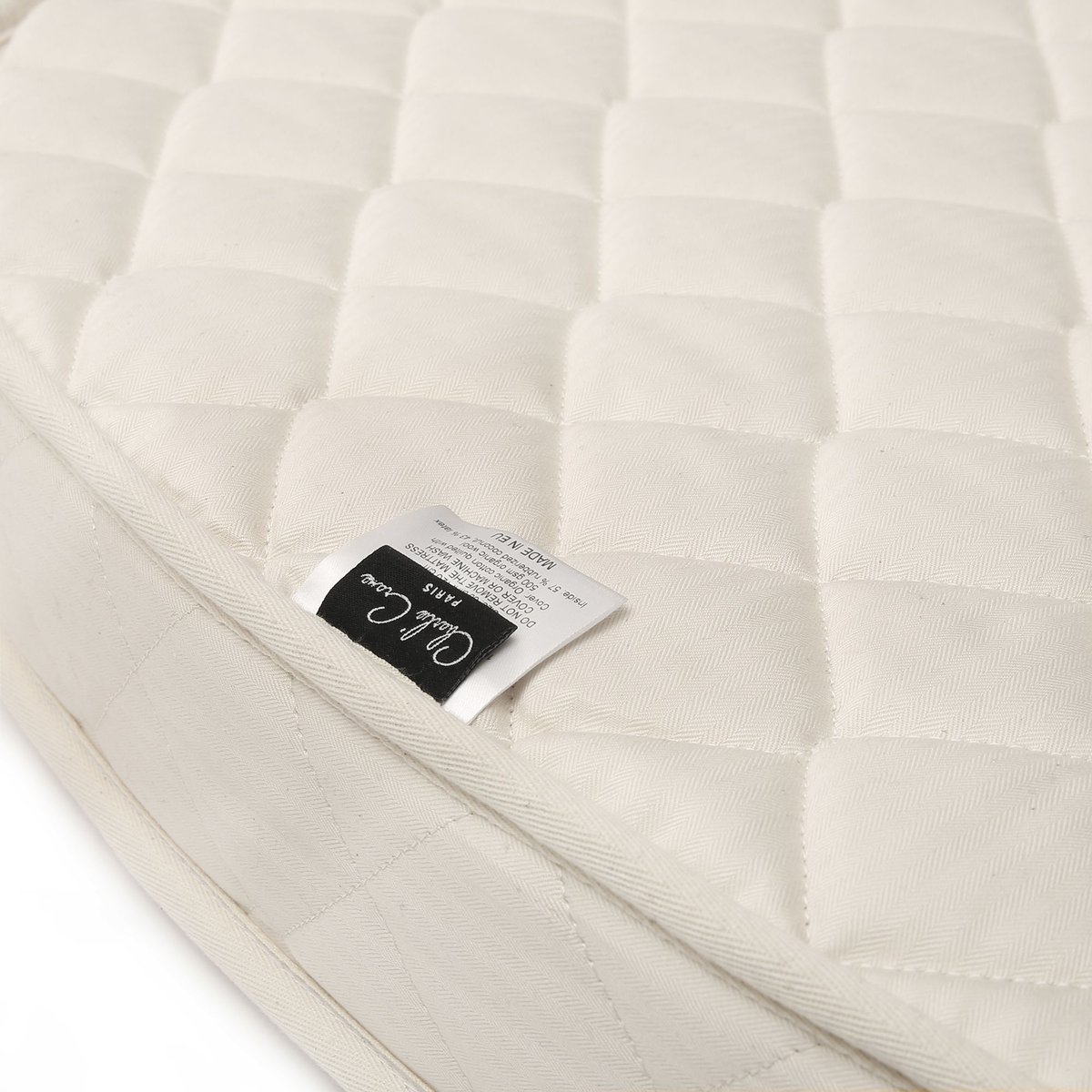 Pack lit bébé Kimi + matelas + alèse + drap vert, CHARLIE CRANE