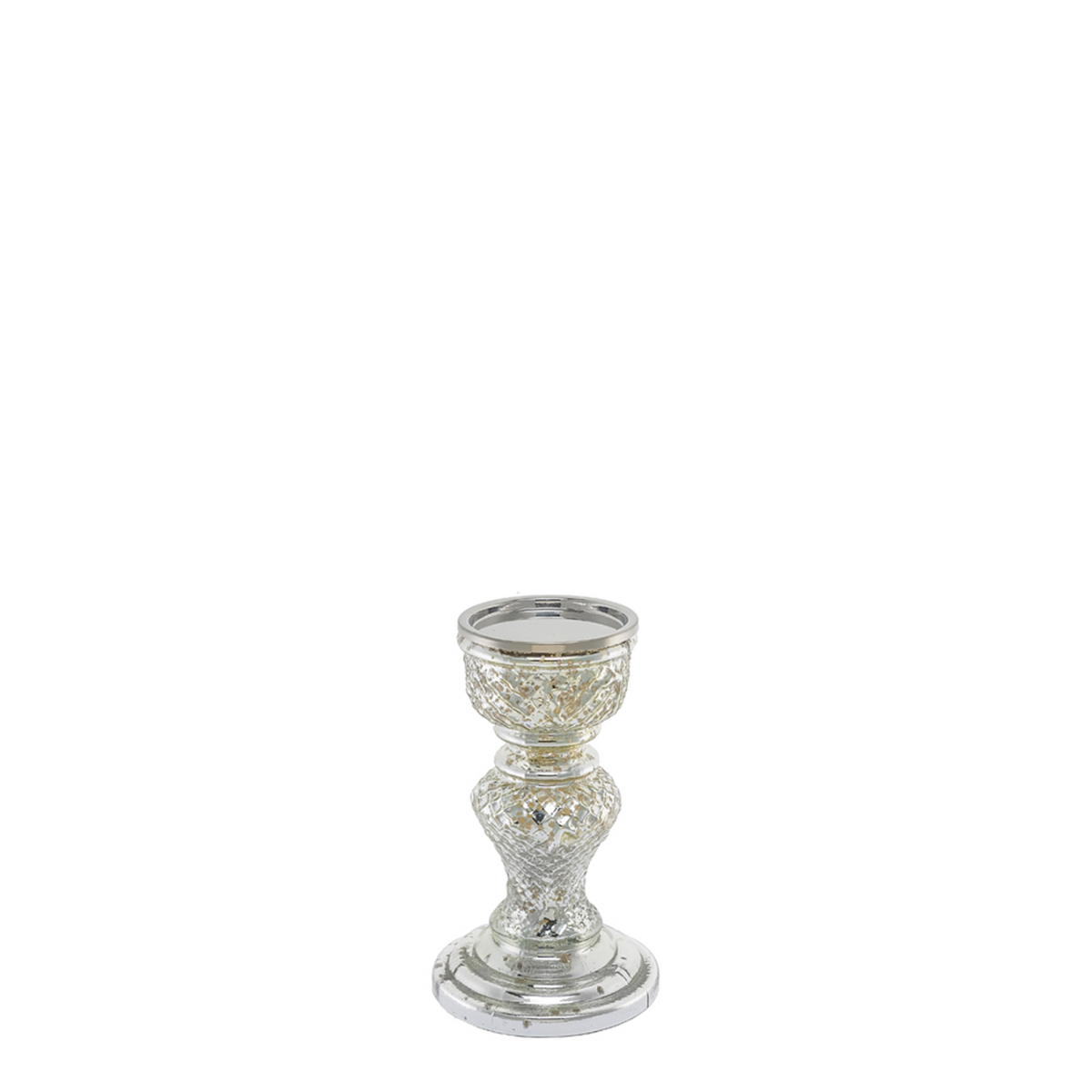 Porte-bougie décoratif en verre H23 doré, SIA DECO