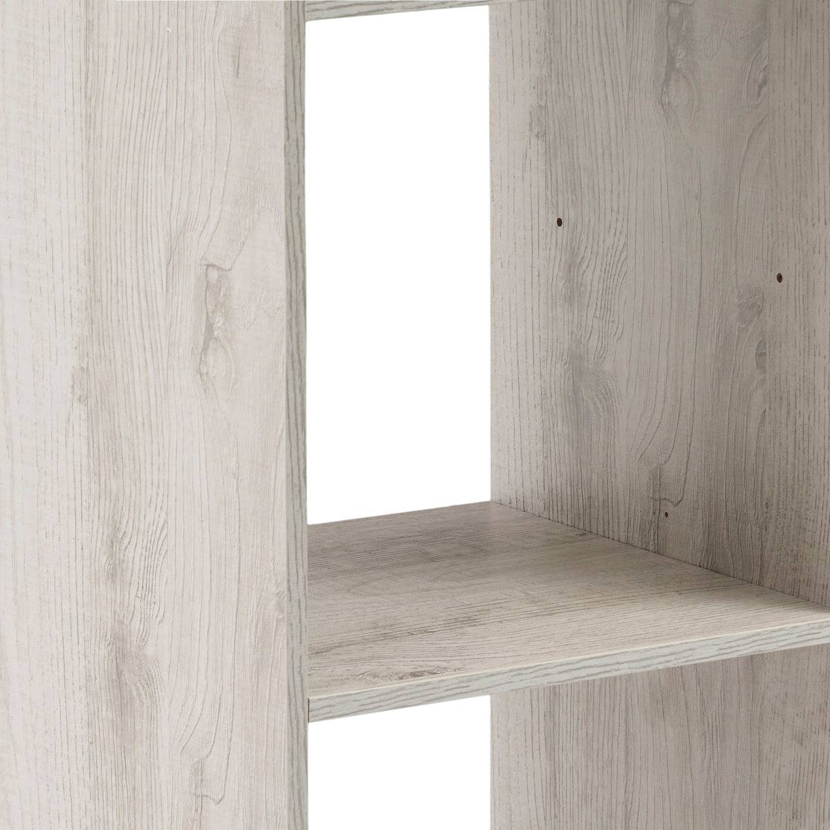 Étagère 2 cases en bois et métal MIX'N MODUL gris, 5FIVE SIMPLY SMART