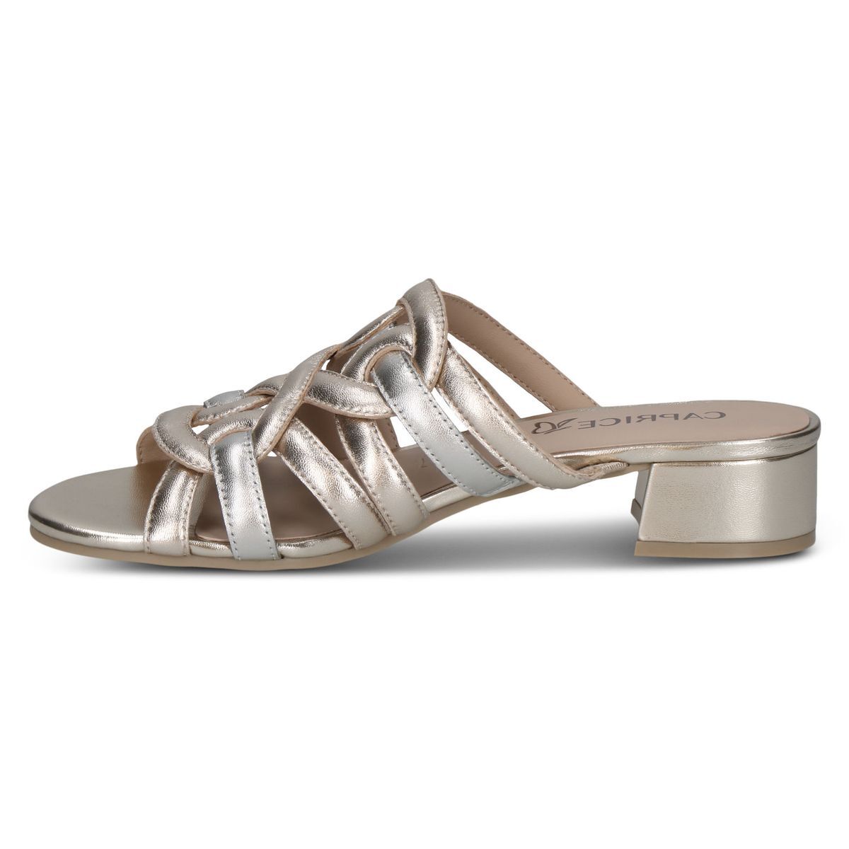 Mule en cuir métallique, CAPRICE