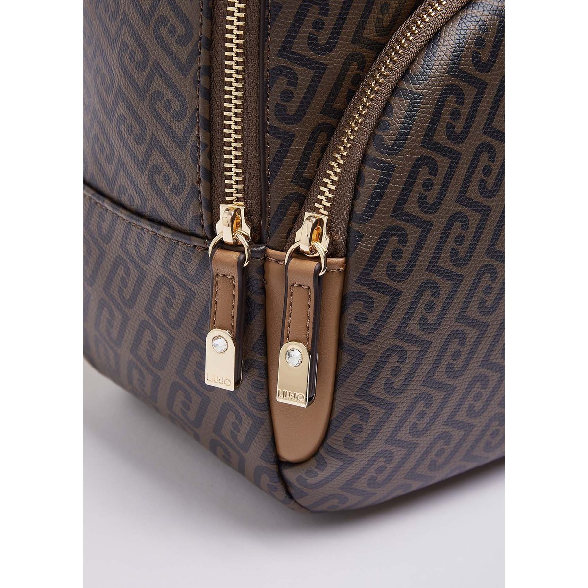 Sac à dos monogramme beige, LIU JO