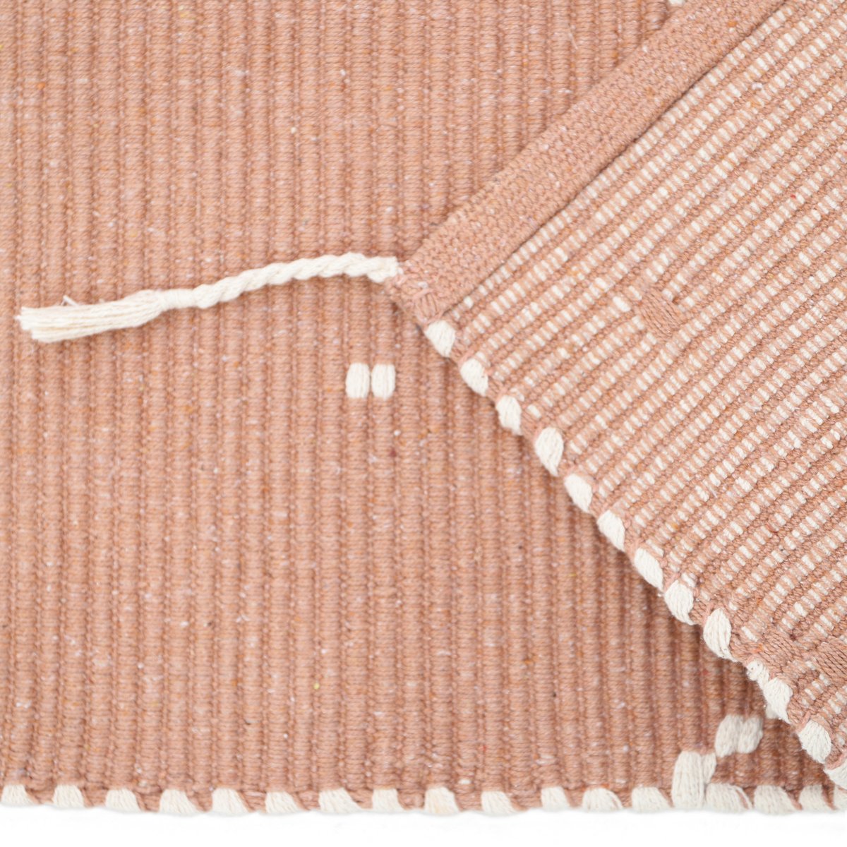 Tapis enfant bohème MALLORCA rose argile, NATTIOT