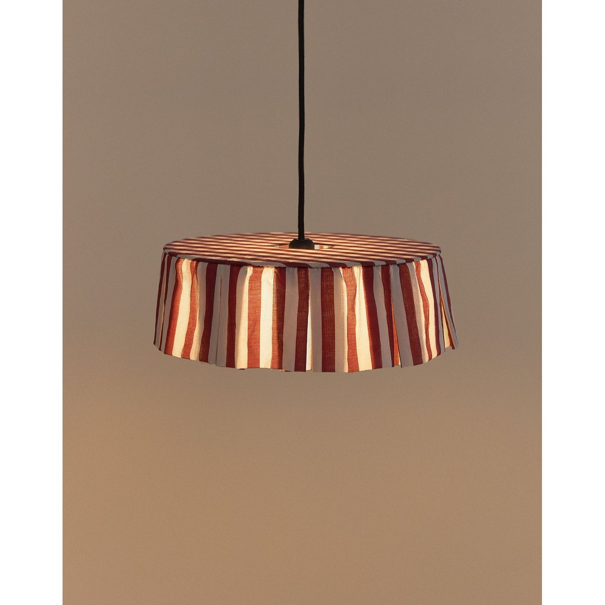 Abat-jour pour suspension VIBES maroon stripes, NOBODINOZ