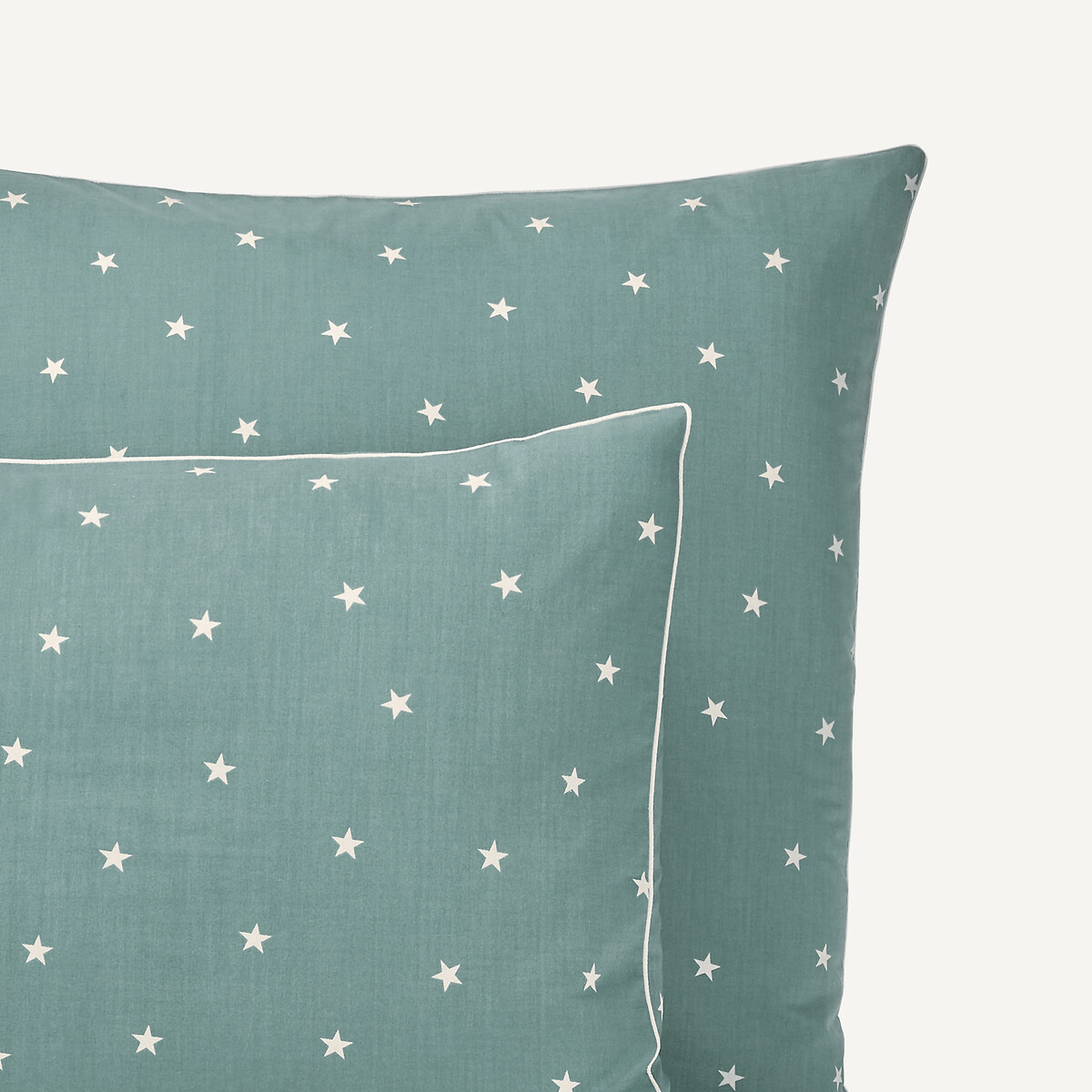 Stella Organic Cotton Pillowcase celadon blue/ecru, AM.PM