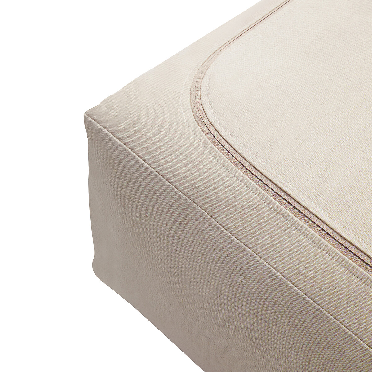 Bosie Ozella Natural And Grey Square Floor Cushion natural/grey, ÉDITÉ