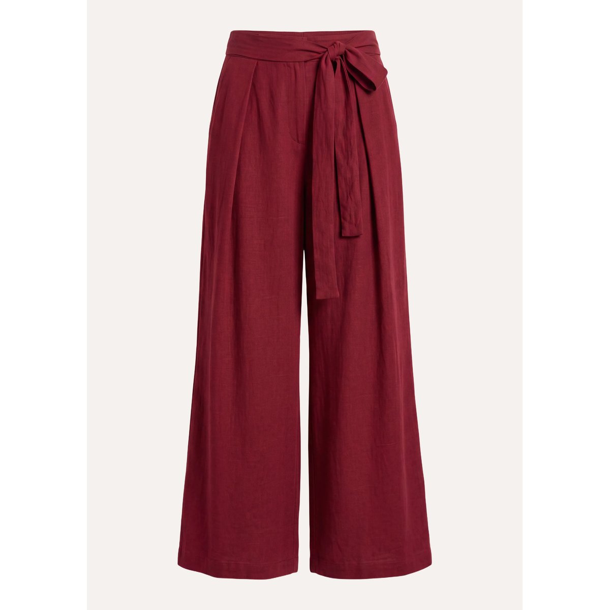 Pantalon large en jacquard mahogany, LA FEE MARABOUTEE