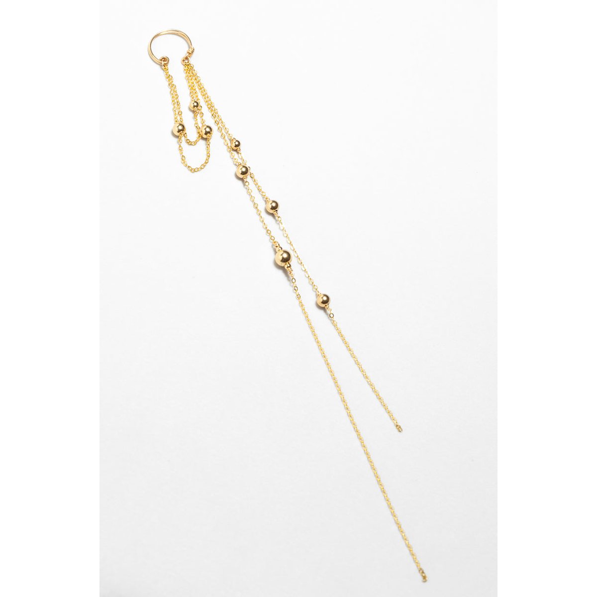 Faux piercing Maia - Or argent / tanzanite, YAY PARIS