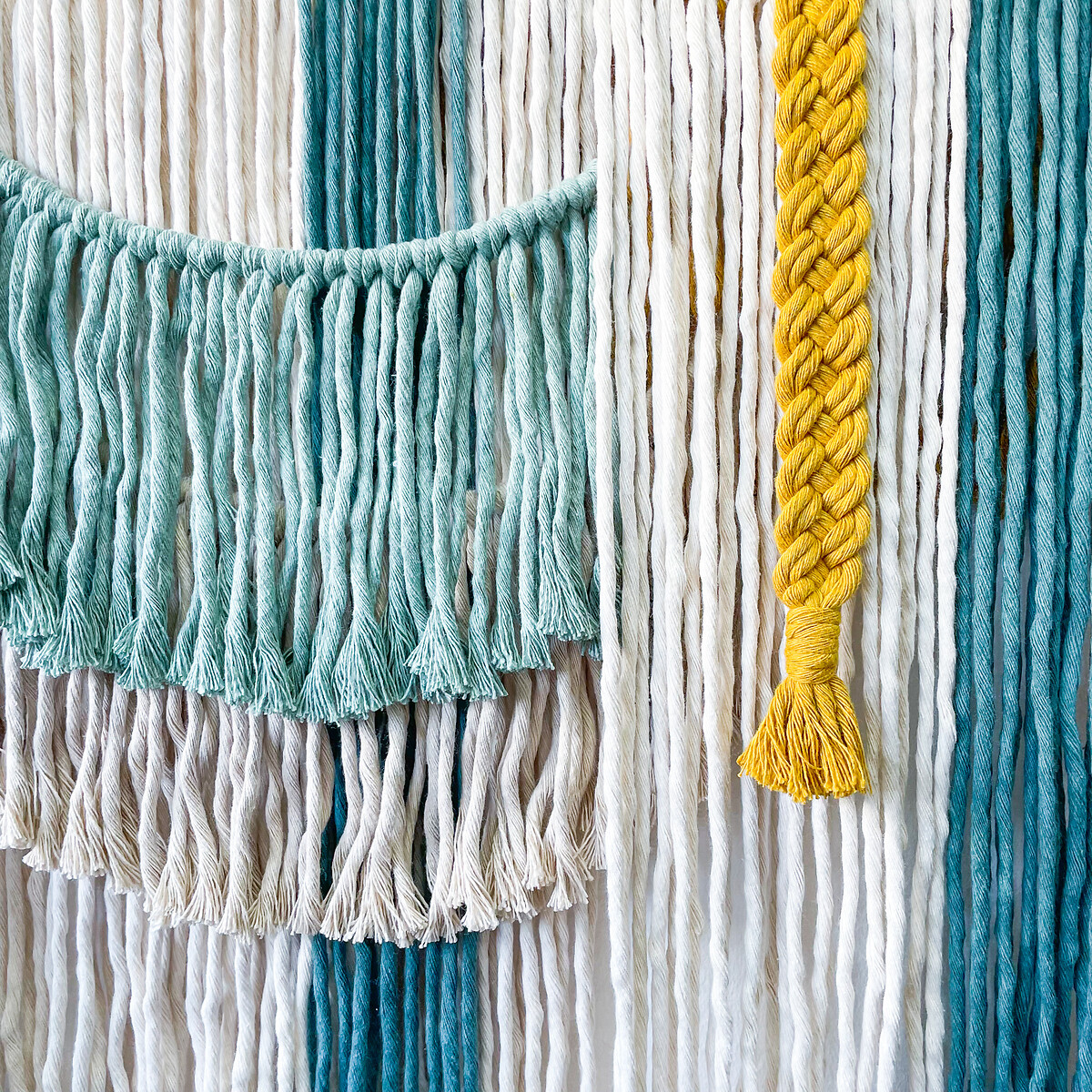 Decoração de parede em macramé FLORESTA #15A, Macramar multicolor, MACRAMAR