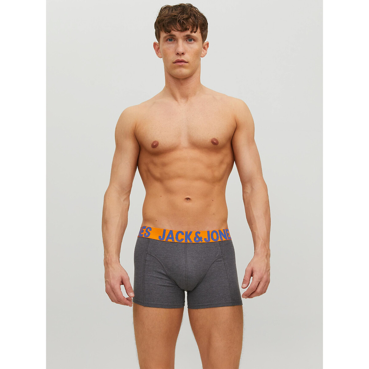 Lot de 3 boxers noir + bleu, JACK & JONES