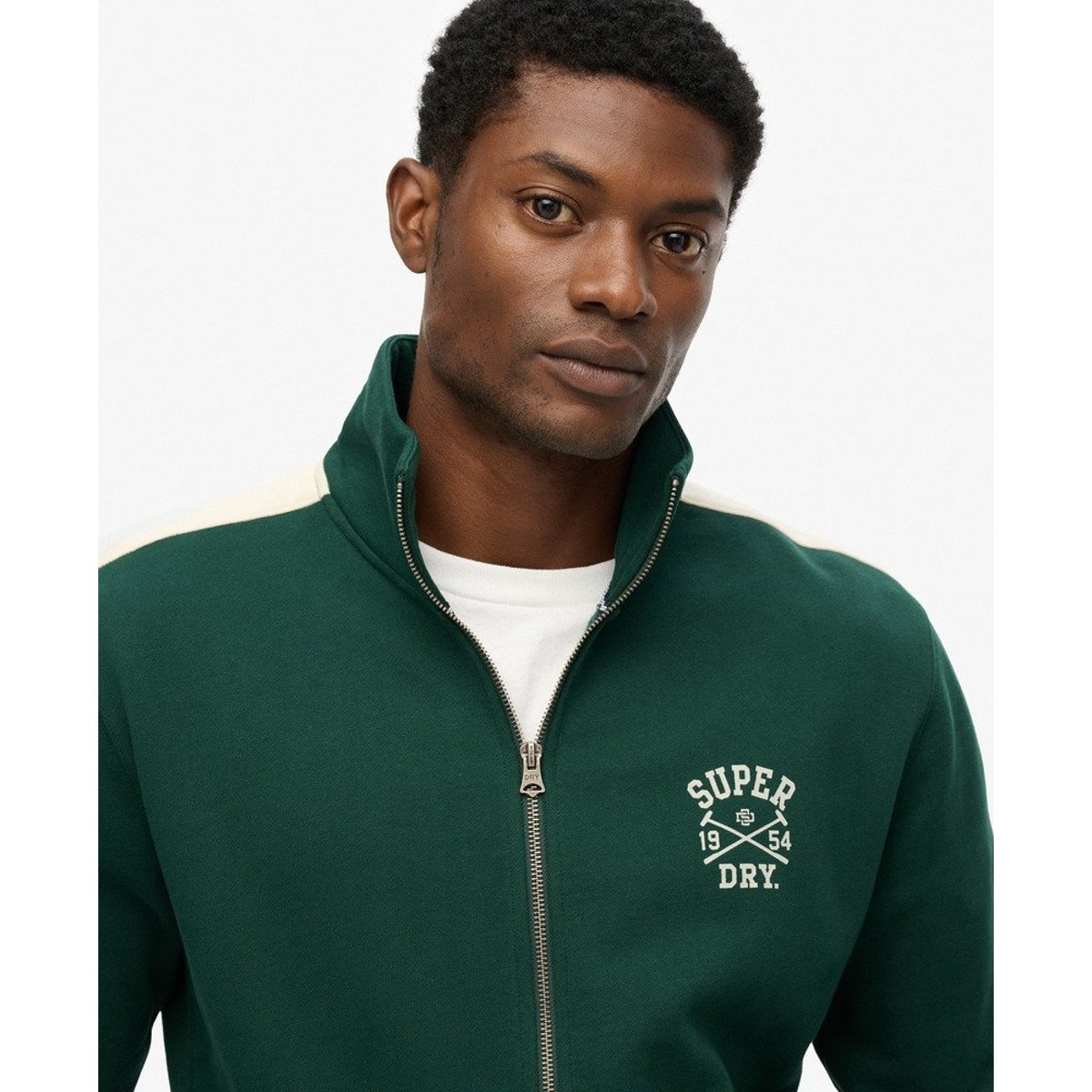 Veste de Survêtement Athletic Club vert émail, SUPERDRY