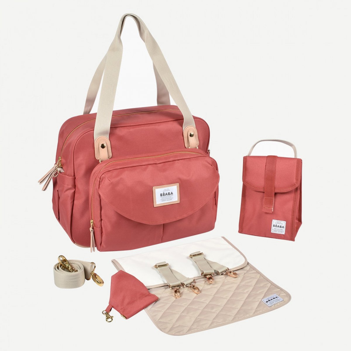Sac à langer Genève 2 gris chiné, BEABA
