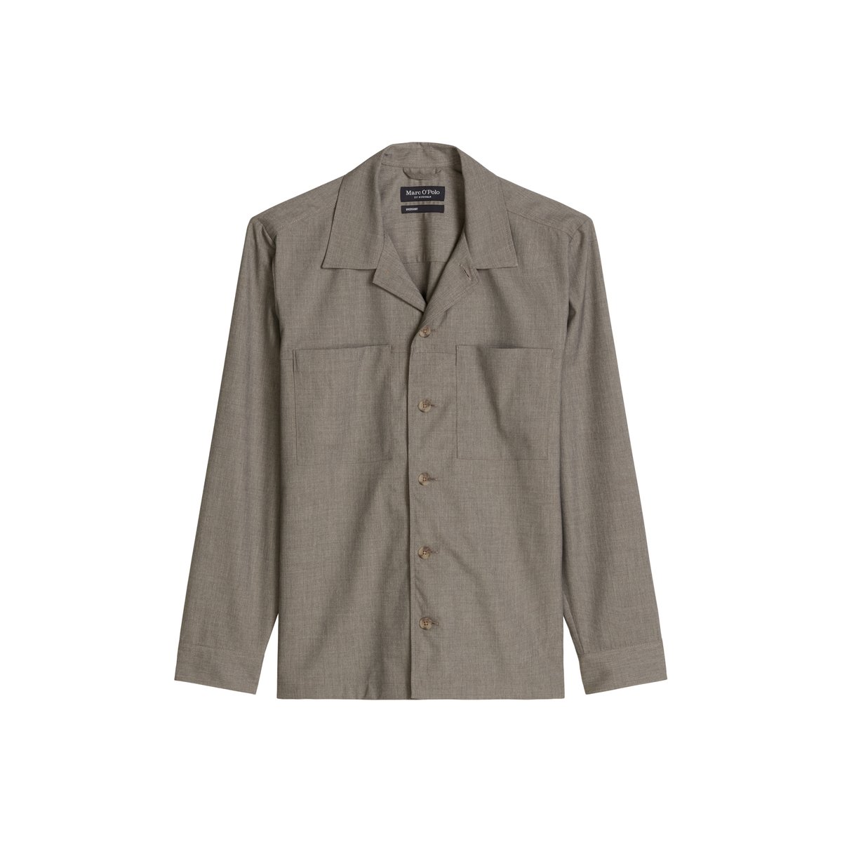 Surchemise au look décontracté effet laine gris, MARC O'POLO