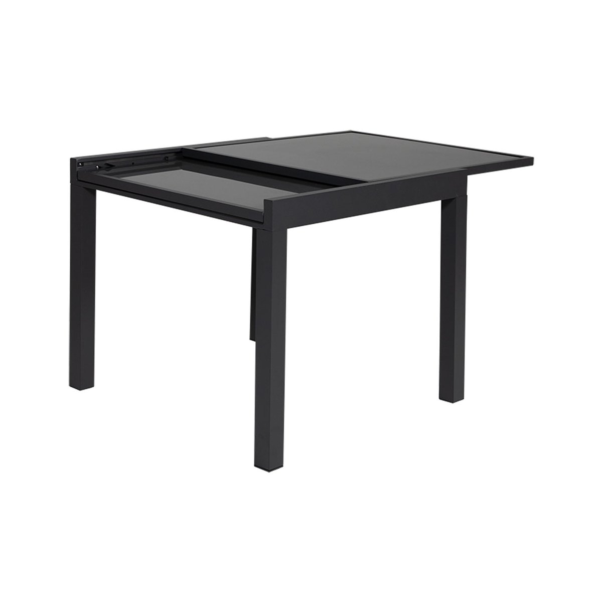 Salon de jardin, extensible, 8 pl, LAMPEDUSA gris anthracite, HAPPY GARDEN