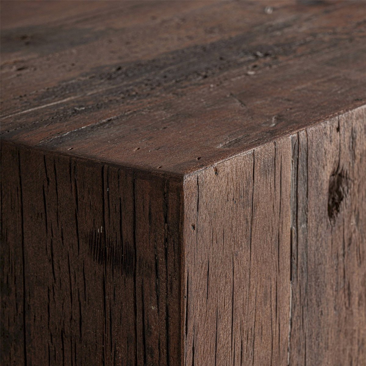 Module de comptoir de bar en bois massif bois brun, RECOLLECTION