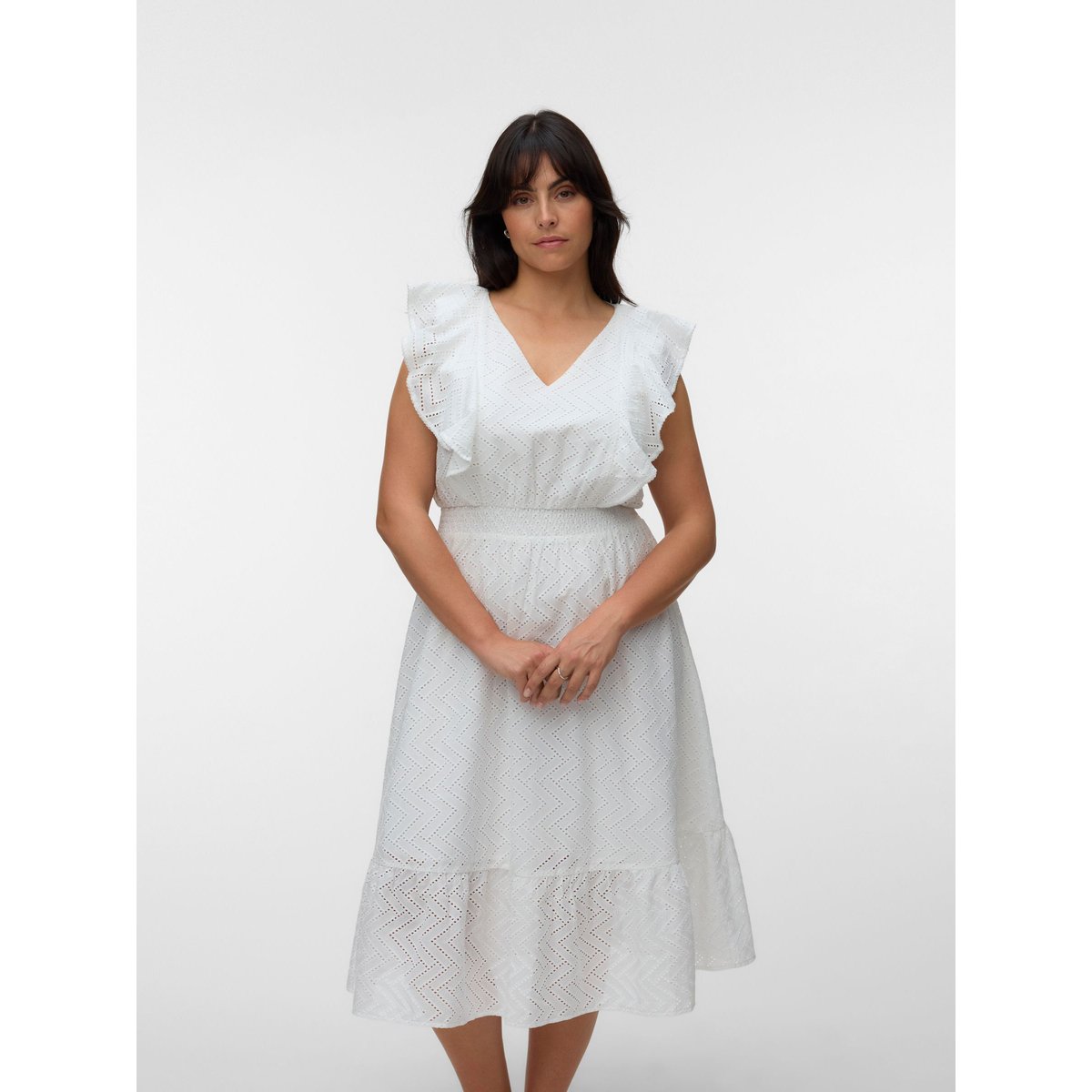 Robe Smockée snow white, VERO MODA