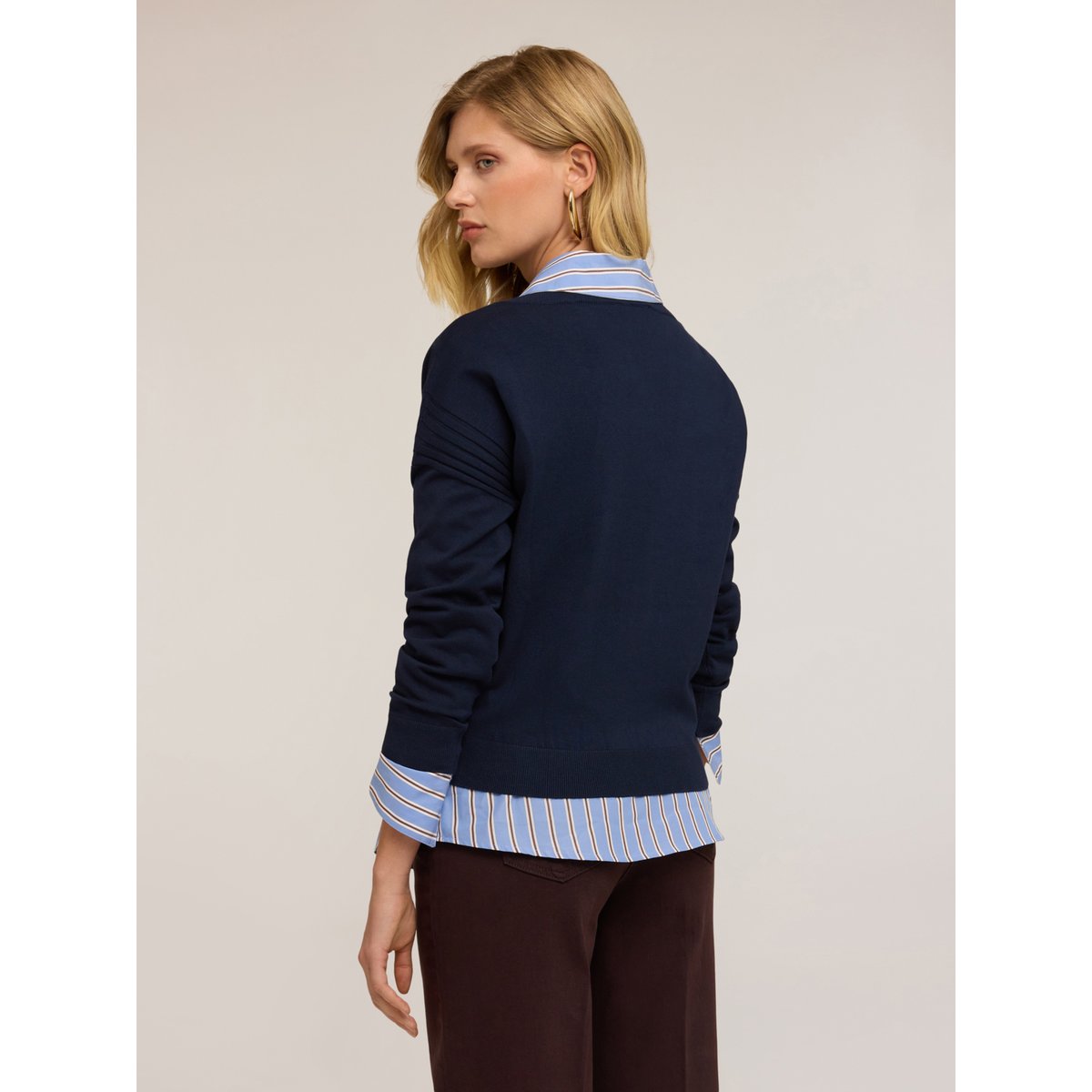 Pull en viscose bleu, MOTIVI