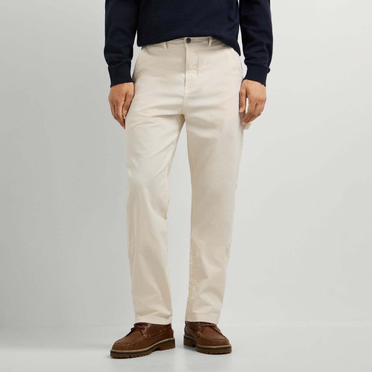 Pantalon Carpenter Coupe Décontractée blanc ivoire, PEPE JEANS
