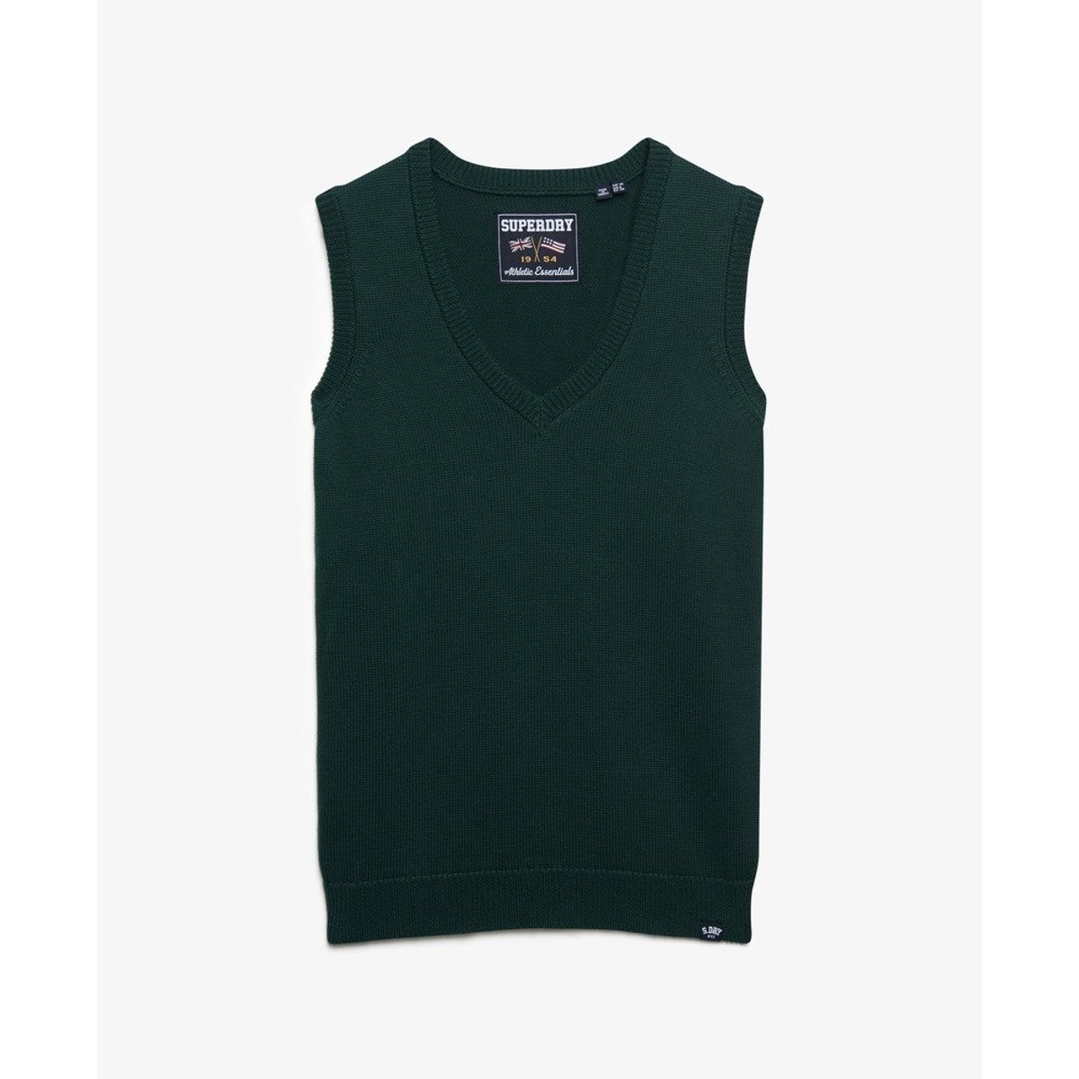 Débardeur en Maille Athletic Essentials vert émail, SUPERDRY