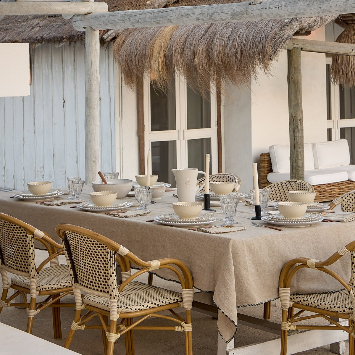 Set Table 30 Pièces avec Tasse Pearl crème, COSTA NOVA