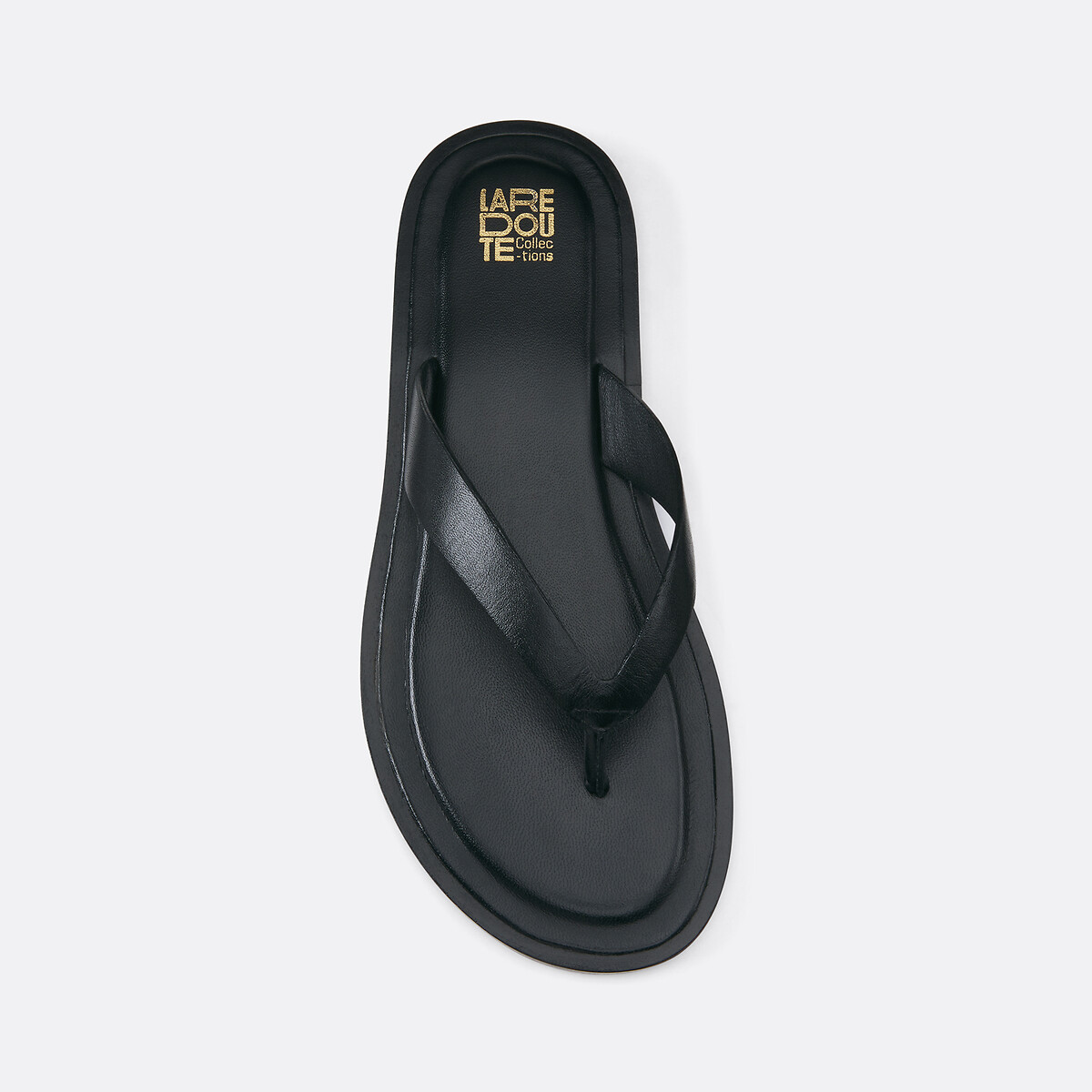 Flat Toe Post Mules black, LA REDOUTE COLLECTIONS