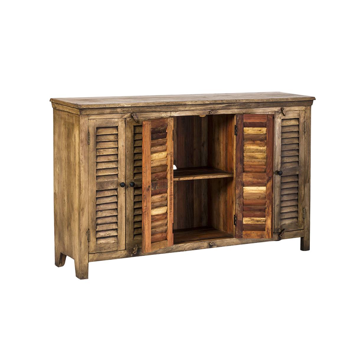 Buffet en bois recyclé AUBIN bois clair, MADE IN MEUBLES