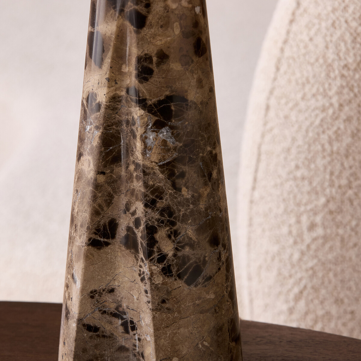 MADE.COM Heath Stone Table Lamp brown , MADE