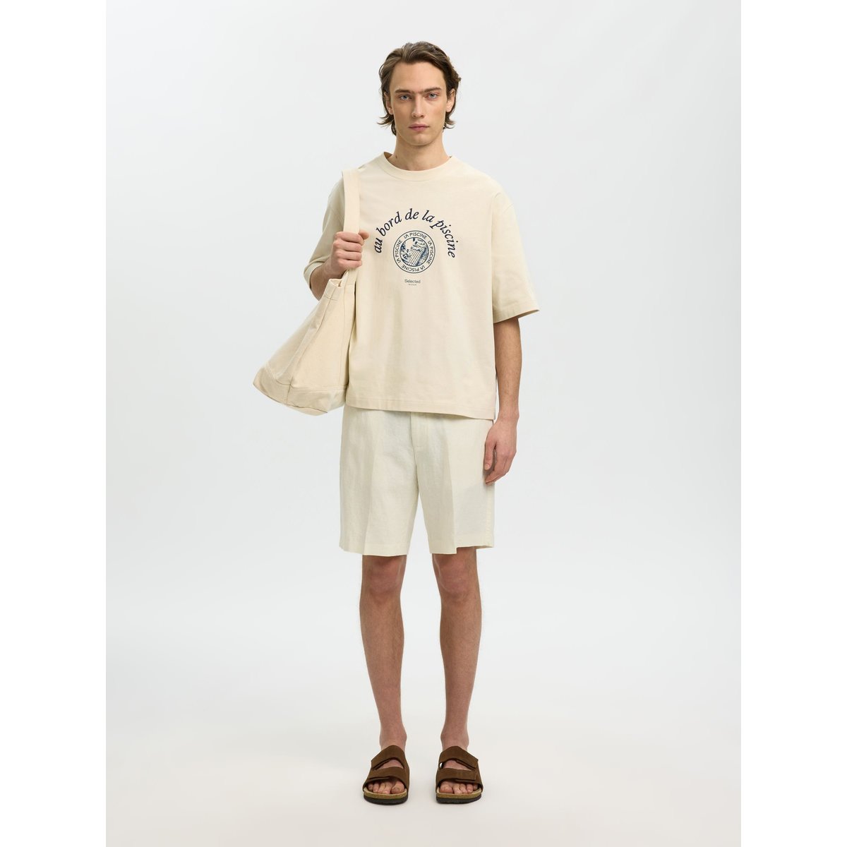 T-Shirt birch, SELECTED