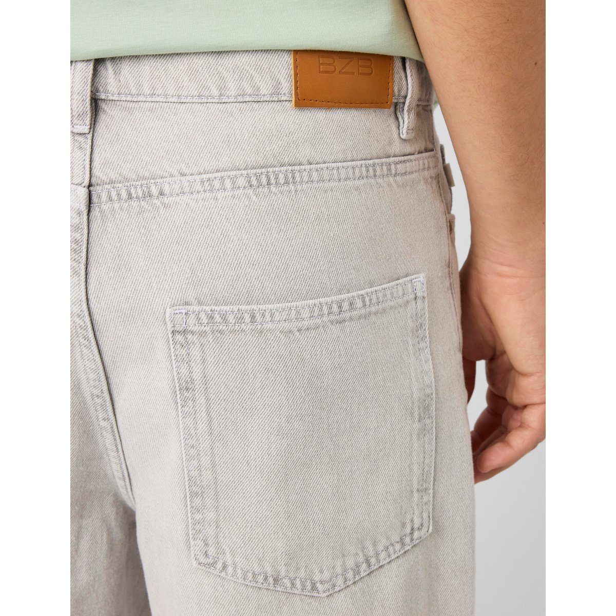 Jean loose 5 poches gris clair, BZB