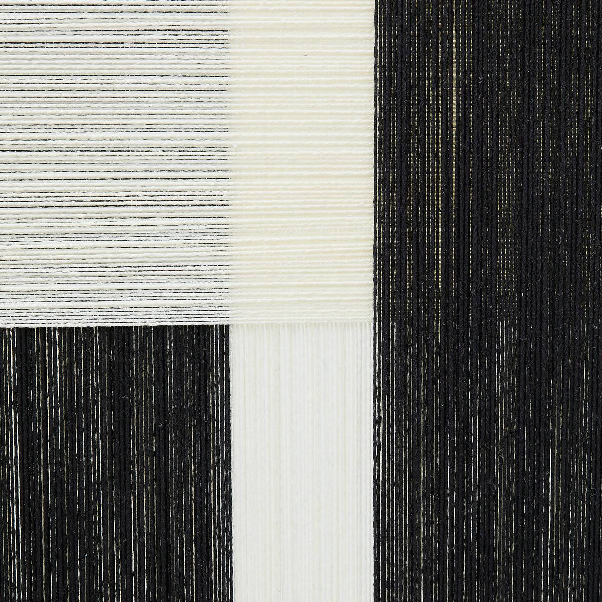 Décoration murale tissée graphique TISSIA noir et blanc, ATMOSPHERA