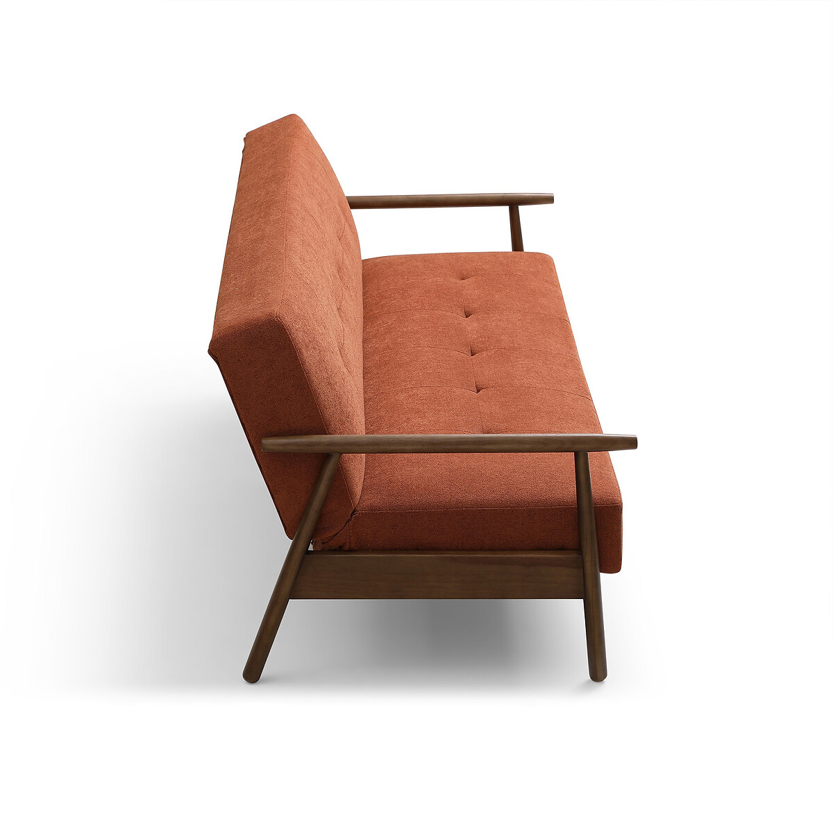 Padstow Textured Weave Click Clack Sofa Bed orange, SO'HOME