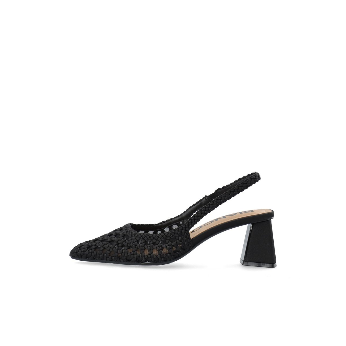 Chaussures À Bride Arrière black1, BIANCO