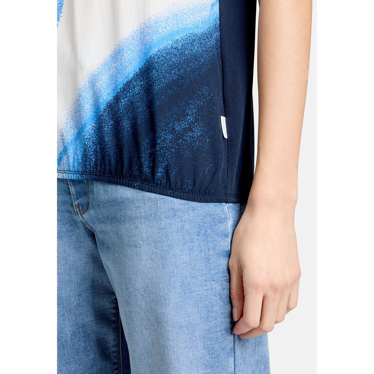 Haut casual à imprimé bleu foncé/bleu, BETTY & CO