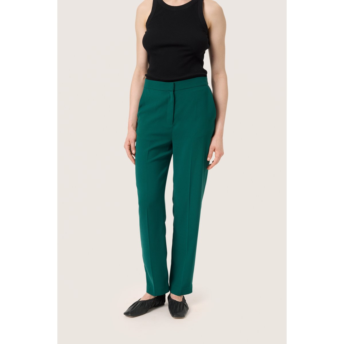 Pantalon de costume vert rain forest, SOAKED IN LUXURY