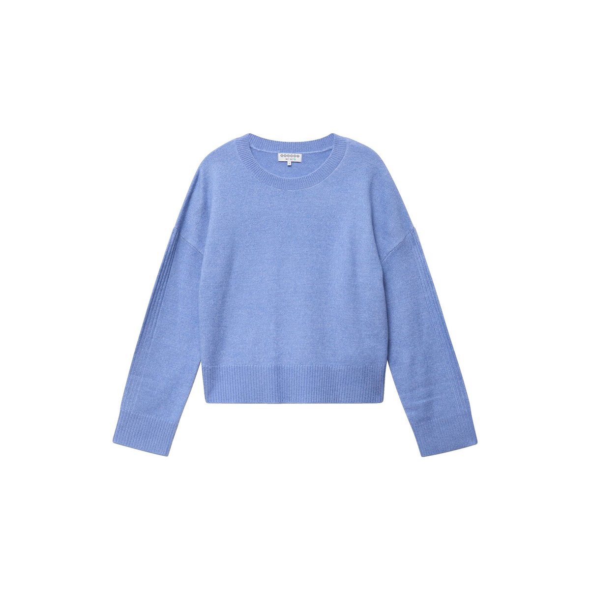 Pull col rond manches longues bleu clair, BONOBO