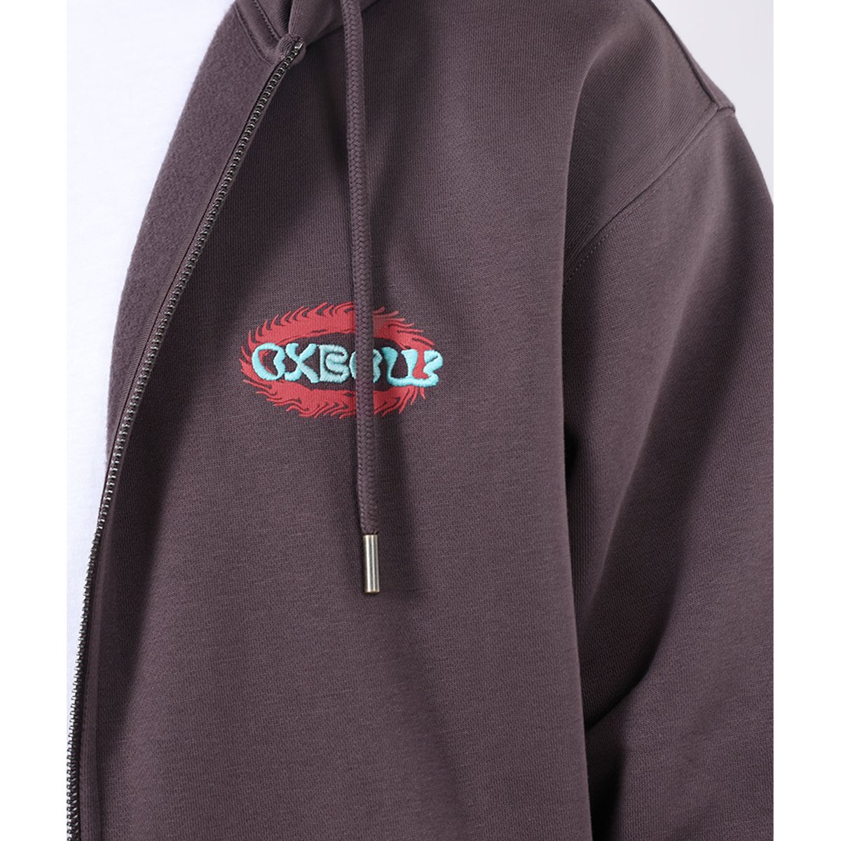 Sweat à capuche zippé WARMING raisin, OXBOW
