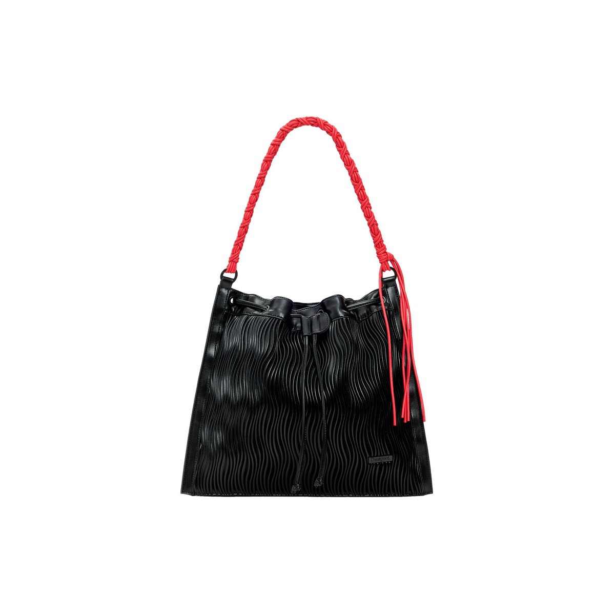 Sac à dos moyen en relief noir, DESIGUAL