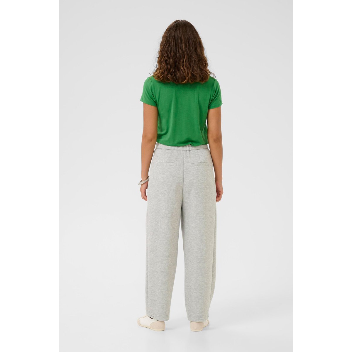 Pantalon casual gris light grey melange, CULTURE