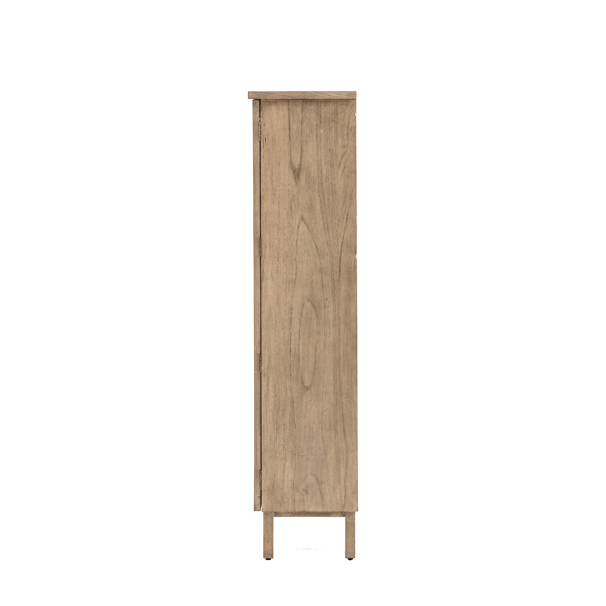 Bharhut Japandi Panelled Rattan 2 Door Cupboard wood, ÉDITÉ