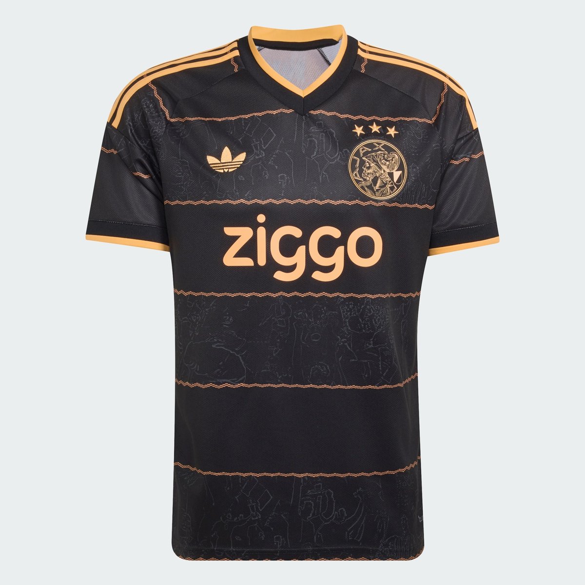 Maillot Extérieur Ajax Amsterdam 26/27 Maillot Extérieur Ajax Amsterdam 26/27 black / hazy orange, adidas Performance