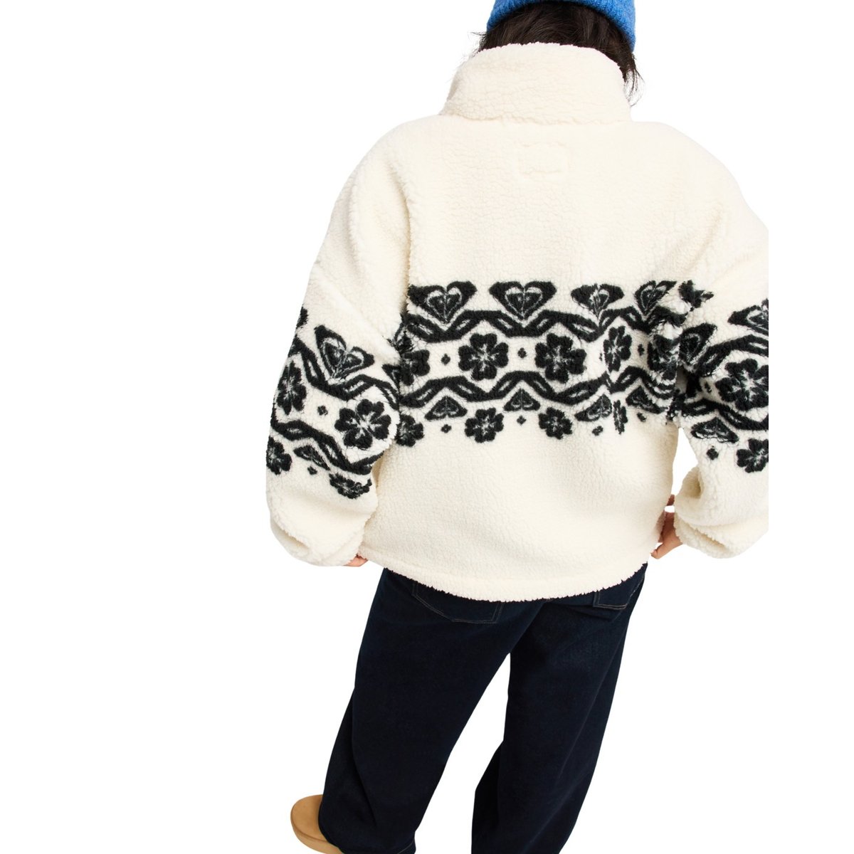 Polaire à demi-zip TREASURE SOUL. blanc coconut milk, ROXY