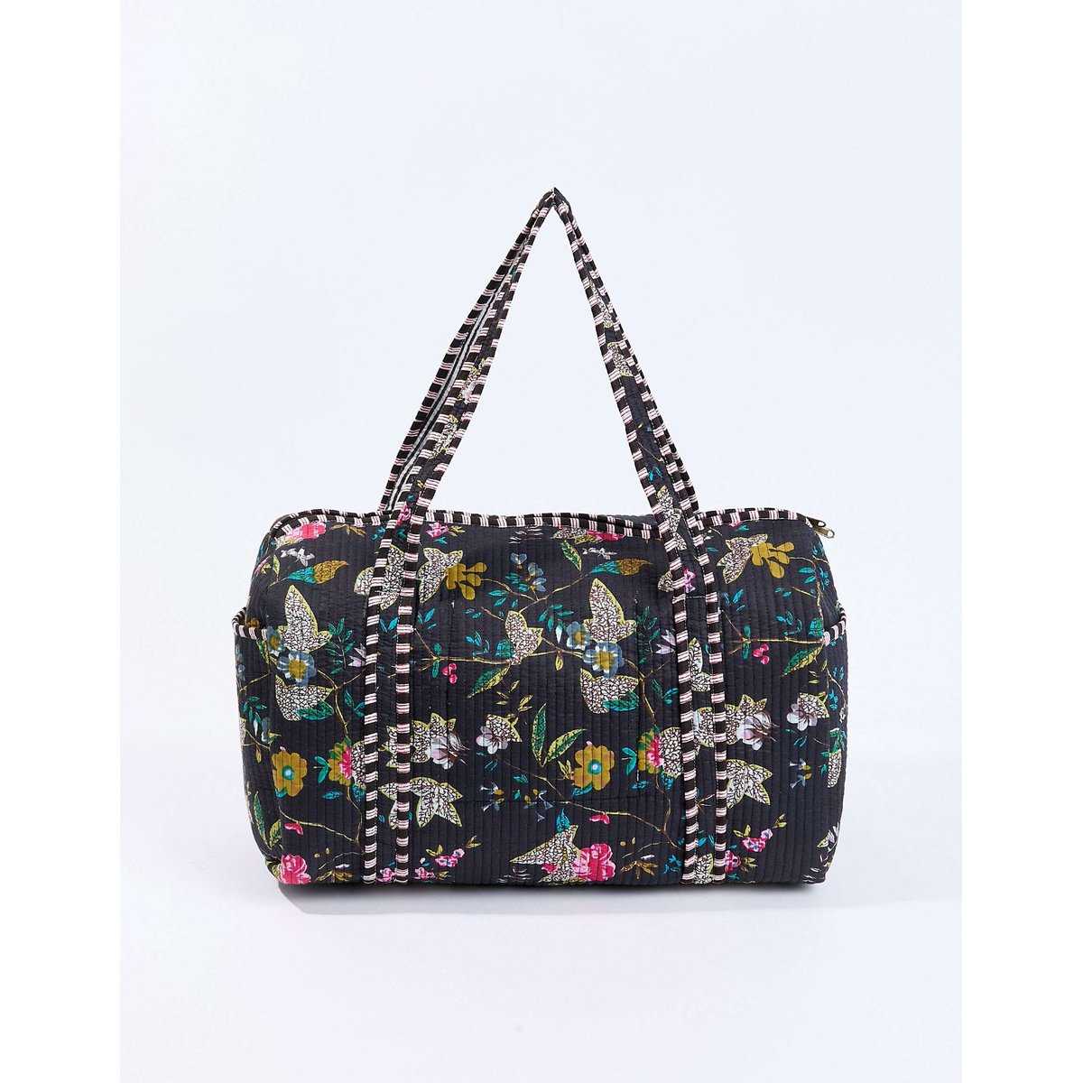 Sac week-end coton imprimé DUFFLE couleur unique, LA FIANCÉE