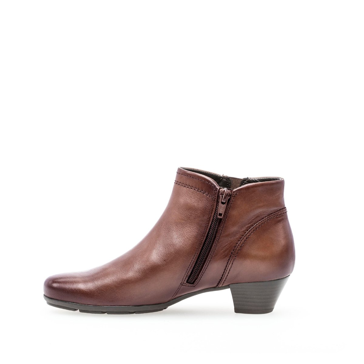 Bottines en cuir à talon décroché block sattel, GABOR