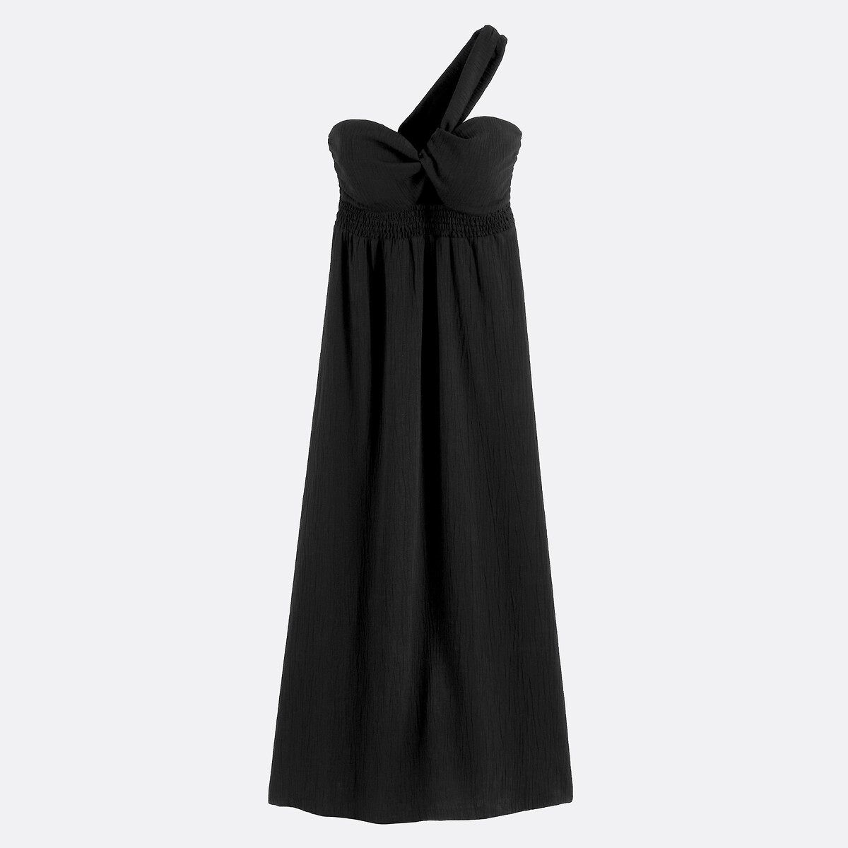 Asymmetric Strapless Maxi Dress black, LA REDOUTE COLLECTIONS