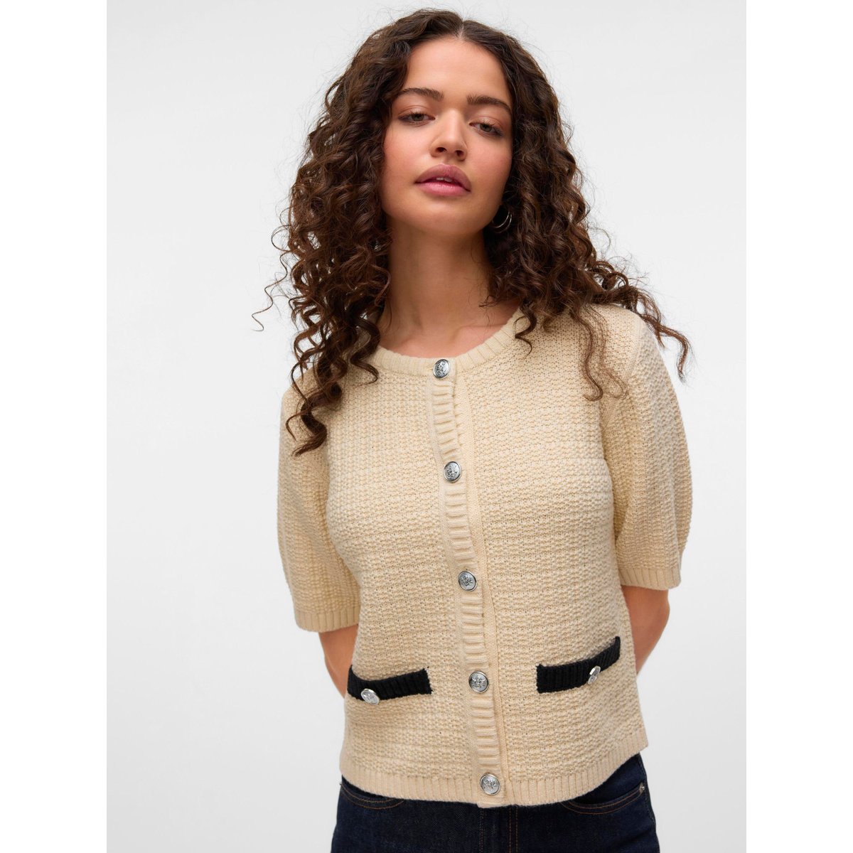 Pull En Maille birch, VERO MODA