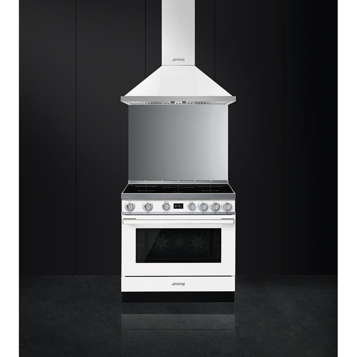 Piano de cuisson induction 5 feux 90 cm CPF9IP blanc, SMEG