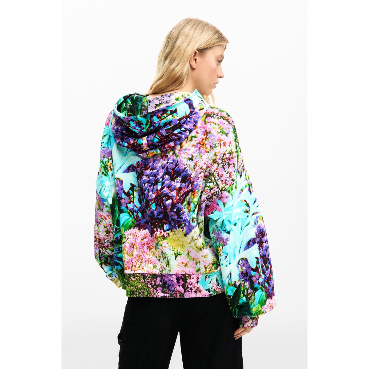 Sweatshirt jardin sauvage noir, DESIGUAL